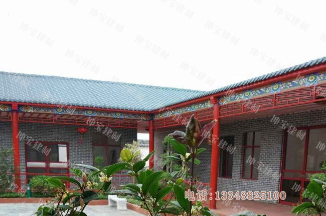 樹脂瓦庭院，傳統文化與現代文明相結合的別致景觀